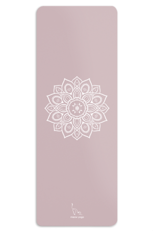 pink yoga mat with mandala design - meow yoga dubai